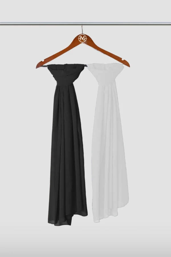 Chiffon Staller Black/White